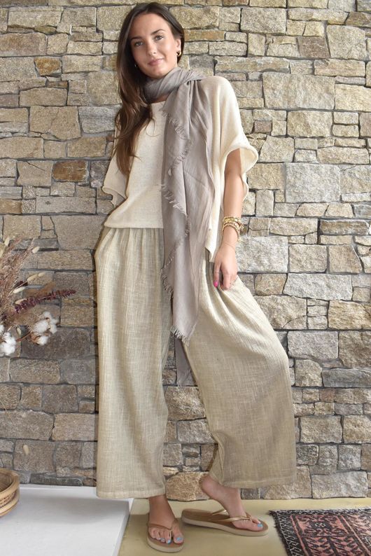 Conrad Box Cotton Knit Summer Oat /15=